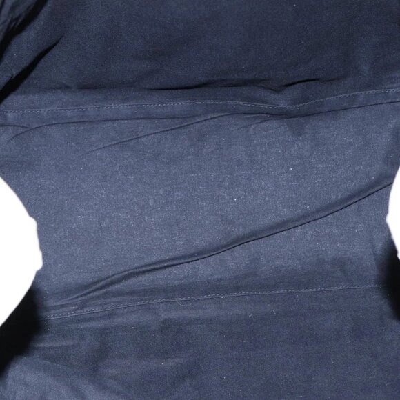 BALENCIAGA Navy Cabas Hand Bag Leather White Silver - Picture 14 of 16